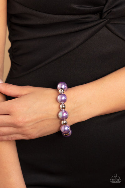 Paparazzi A DREAMSCAPE Come True - Purple Iridescent Bracelet