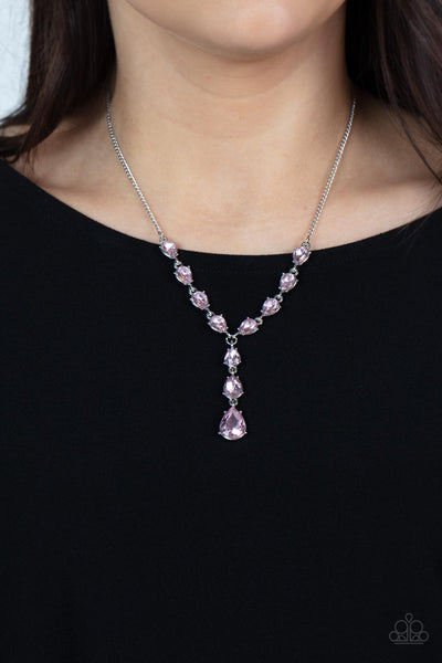 Paparazzi Park Avenue A-Lister - Pink Necklace