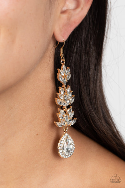 Paparazzi Water Lily Whimsy - Gold Earrings