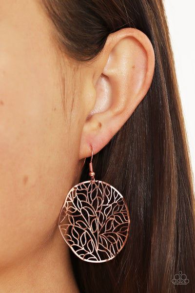 Paparazzi Autumn Harvest - Copper Earrings