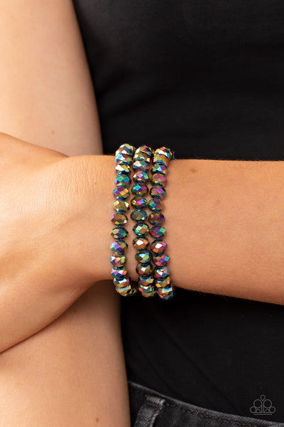 Paparazzi Supernova Sultry - Multi Oil Spill Bracelet