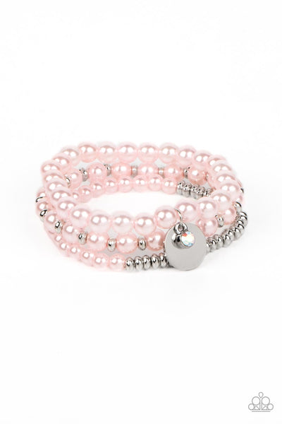 Paparazzi Pearly Professional - Pink Bracelet