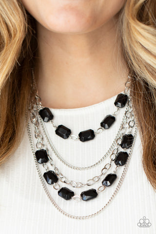 Paparazzi Standout Strands Black Necklace