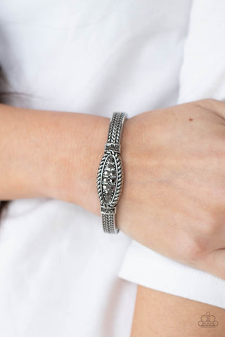 Paparazzi Locked in Luster Silver Bracelet