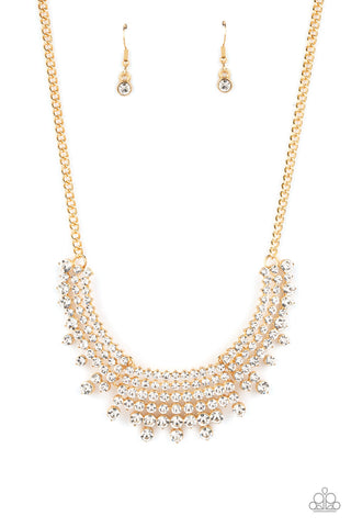 Paparazzi Shimmering Song - Gold Necklace