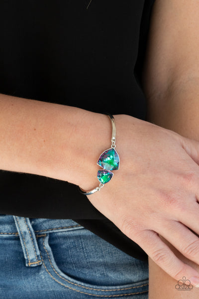 Paparazzi Deep Space Shimmer - Green Bracelet