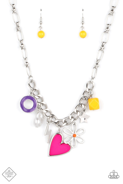 Paparazzi Living in CHARM-ony - Multi Necklace