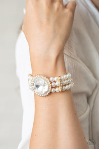 Paparazzi Speechless Sparkle - Gold Bracelet