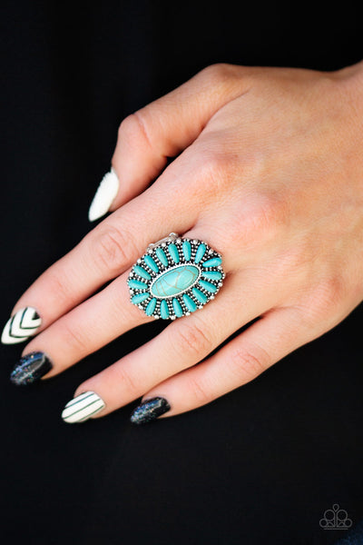 Paparazzi Cactus Cabana Blue Ring