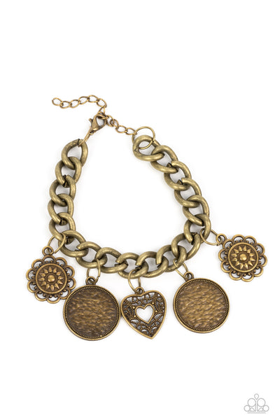 Paparazzi Complete CHARM-ony - Brass Charm Bracelet