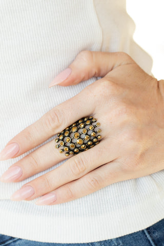 Paparazzi Fiercely Flashy - Brass Ring