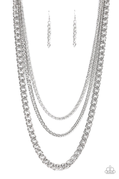 Paparazzi Chain of Champions Silver Necklace