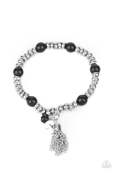 Paparazzi Whimsically Wanderlust Black Bracelet