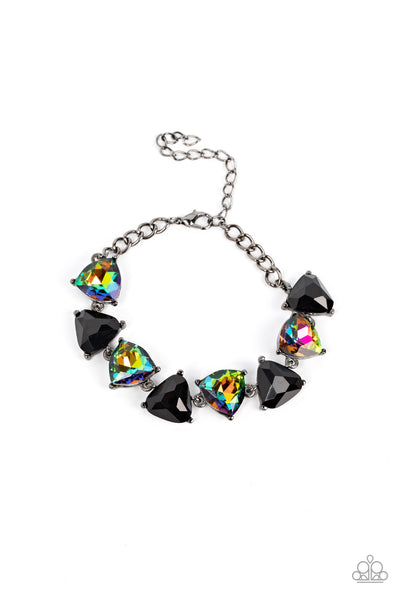 Paparazzi Pumped up Prisms - Multi Oil Spill Bracelet