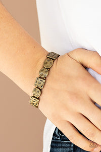 Paparazzi Hammered Harmony - Brass Bracelet