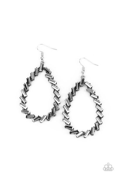 Paparazzi Striking RESPLENDENCE Silver Earrings