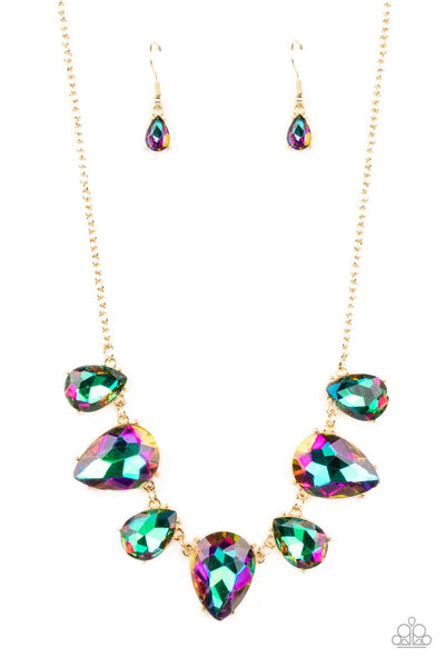 Paparazzi Otherworldly Opulence - Gold Necklace