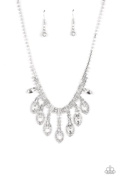 Paparazzi REIGNING Romance - White Necklace