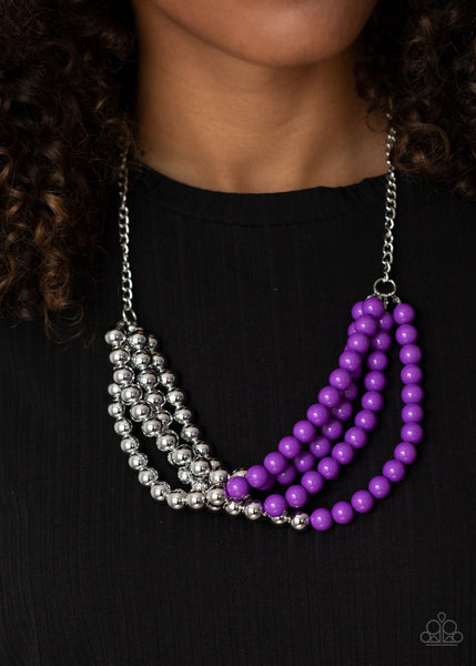 Paparazzi Layer After Layer Purple Necklace