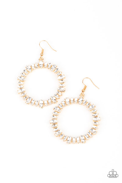 Paparazzi Glowing Reviews - Gold  Earrings