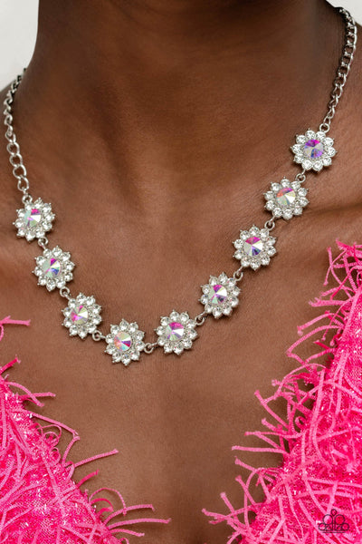 Paparazzi Blooming Brilliance - Multi Iridescent Necklace