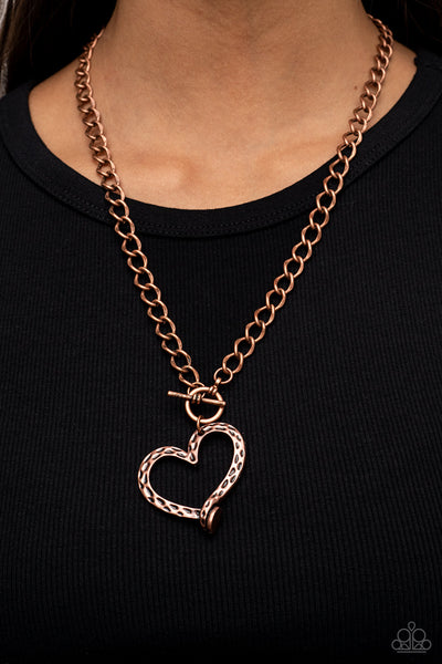 Reimagined Romance - Copper Heart Necklace