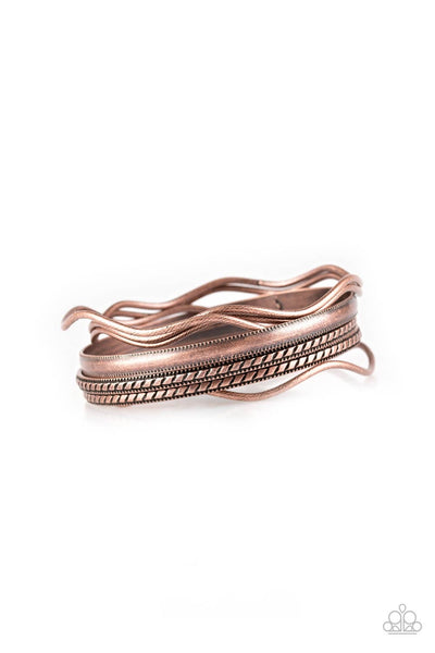 Paparazzi Zesty Zimbabwe - Copper Bangle Bracelets