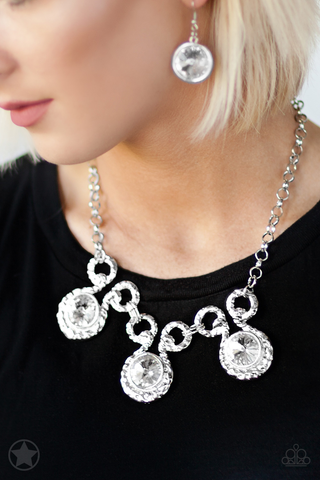 Paparazzi Hypnotized - Silver Blockbuster collection Necklace