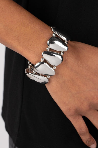 Paparazzi Classy Cave - Silver Bracelet