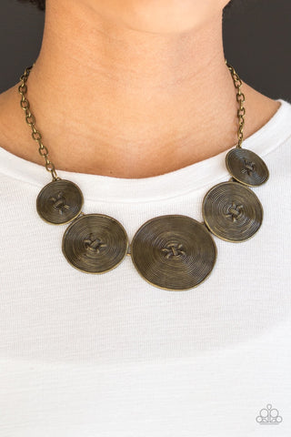 Paparazzi Deserves A Medal - Brass Necklace