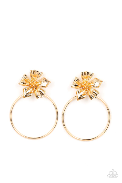 Paparazzi Buttercup Bliss - Gold Earrings