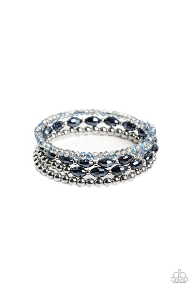 Paparazzi Celestial Chapter - Blue Coil Bracelet