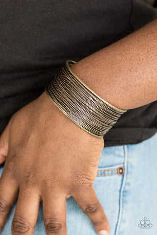 Paparazzi Wire Warrior - Brass Bracelet