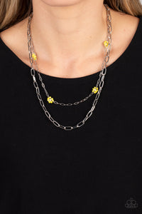 Paparazzi Bold Buds - Yellow Seed Bead Necklace