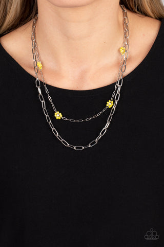 Paparazzi Bold Buds - Yellow Seed Bead Necklace