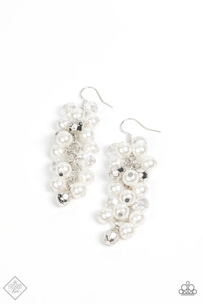 Paparazzi Pursuing Perfection - White Pearl Earrings