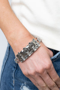 Paparazzi Urban Crest - Silver Bracelet