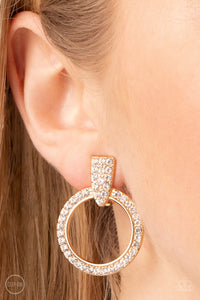 Paparazzi Sparkle at Your Service - Gold Clip on Earrings