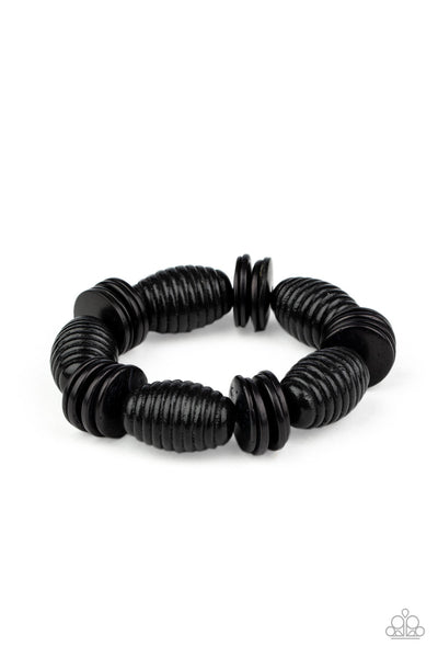 Paparazzi Caribbean Castaway - Black Bracelet