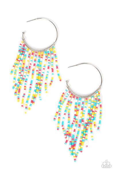 Paparazzi Saguaro Breeze - Multi Seed Bead Earrings