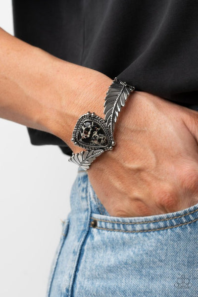 Paparazzi Desert Roost - Black Cuff Bracelet