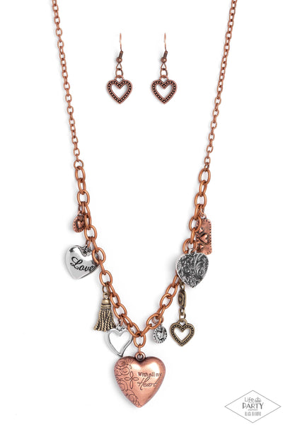 Paparazzi Heart Of Wisdom - Multi Heart Necklace