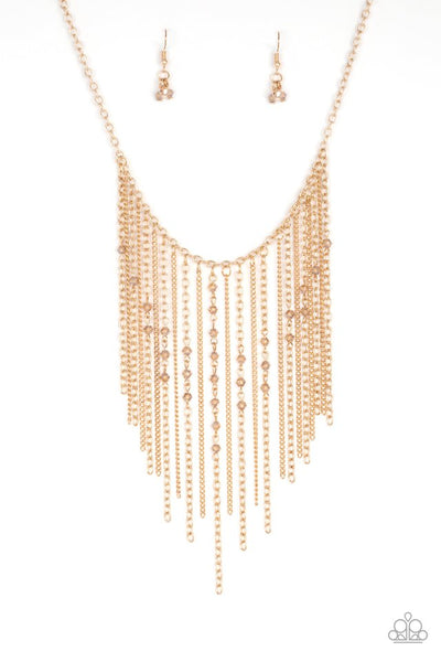 Paparazzi First Class Fringe Gold Necklace