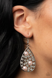 Paparazzi Bauble Burst - Pink Earrings