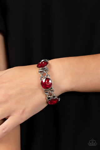 Paparazzi Devoted to Drama - Red Bracelet