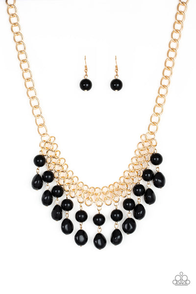 Paparazzi Fifth Avenue Fleek Black Necklace