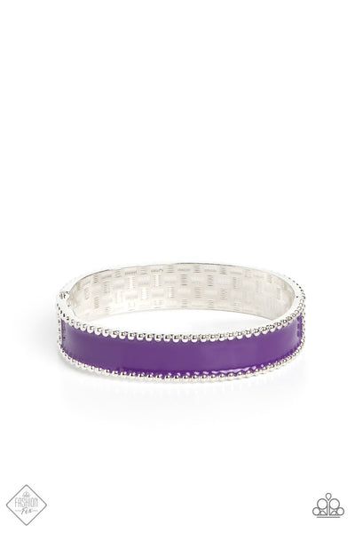 Paparazzi Vintage Vivace - Purple Hinged Bracelet