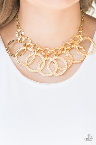 Paparazzi Jammin Jungle - Gold Necklace