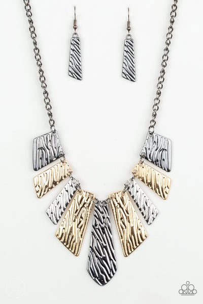 Paparazzi Texture Tigress - Multi Necklace