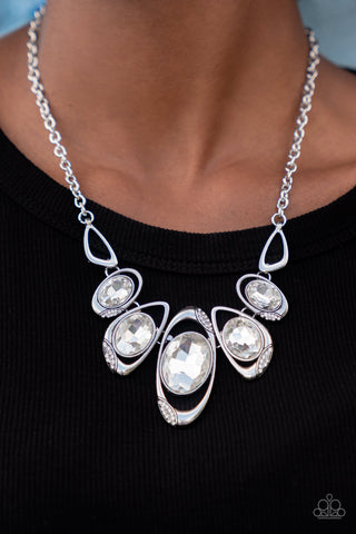 Paparazzi Hypnotic Twinkle - White Necklace Life of the Party